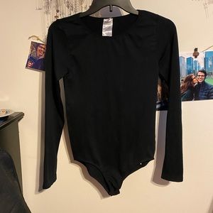 black long sleeve bodysuit